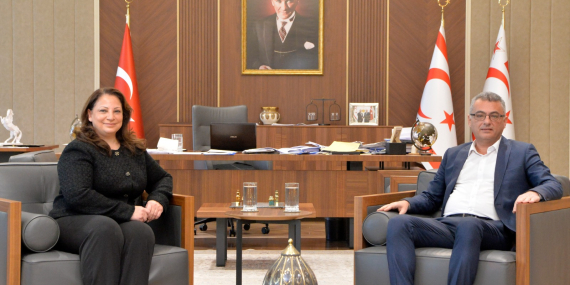 CUMHURBAŞKANI TUFAN ERHÜRMAN, KKTC BERLİN TEMSİLCİSİ’Nİ KABUL ETTİ